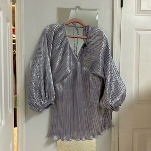 Nasty Gal NWT Lilac Balloon sleeve mini dress